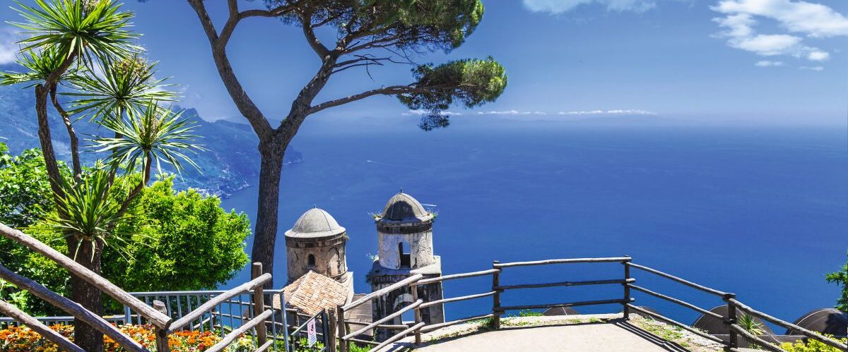 Beautiful,Ravello,Village,,View,With,Church.,Amalfi,Coast,,Ital