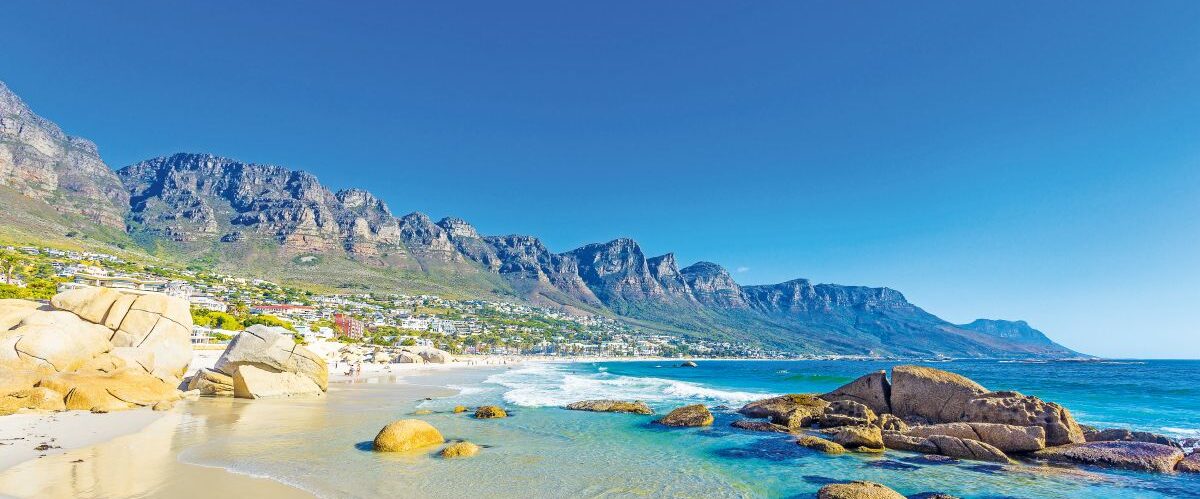 Clifton beach without people at noon