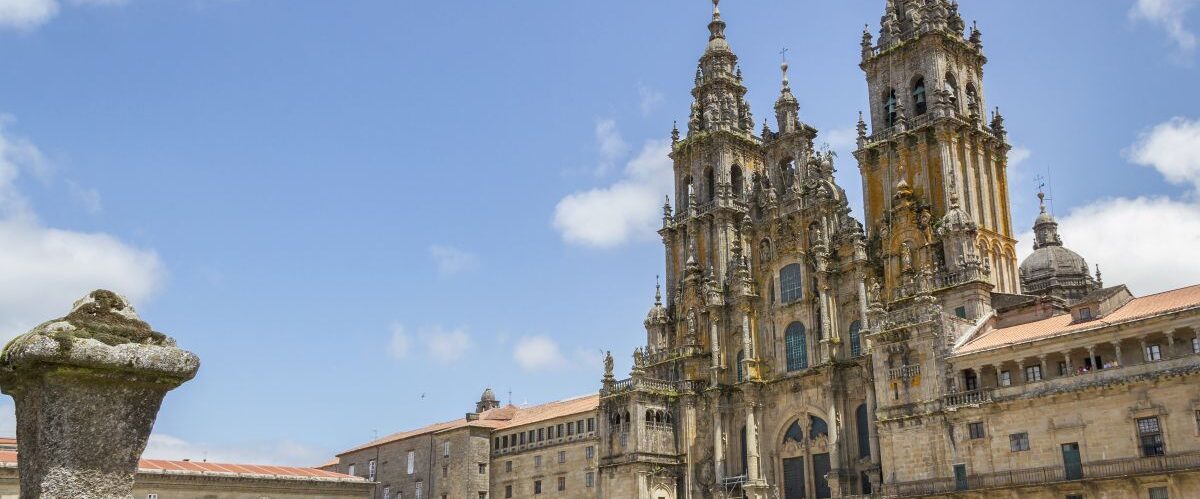 Facade of Santiago de Compostela cathedral