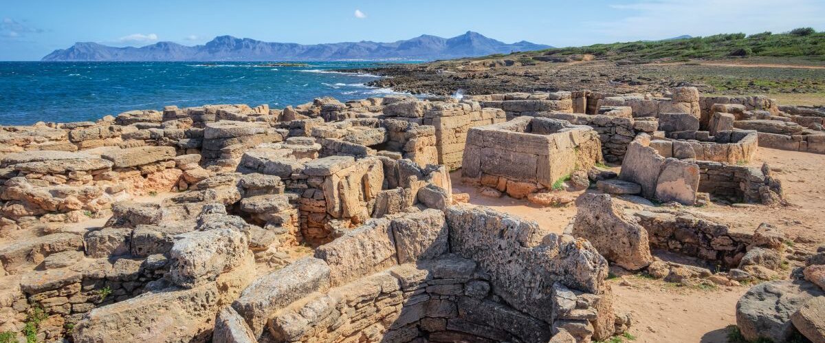 The necropolis of Son Real a prehistoric burial ground on the north coast of the Spanish Balearic island of Majorca