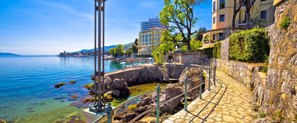 Lungomare coast famous walkway in Opatija