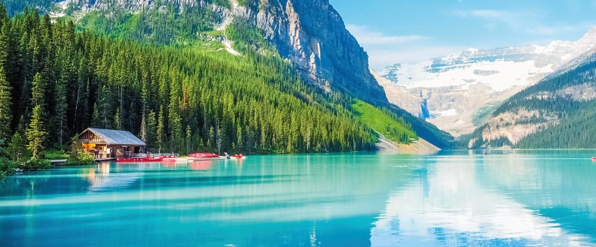 Beautiful Nature of Lake Louise in Banff National Park, Canada