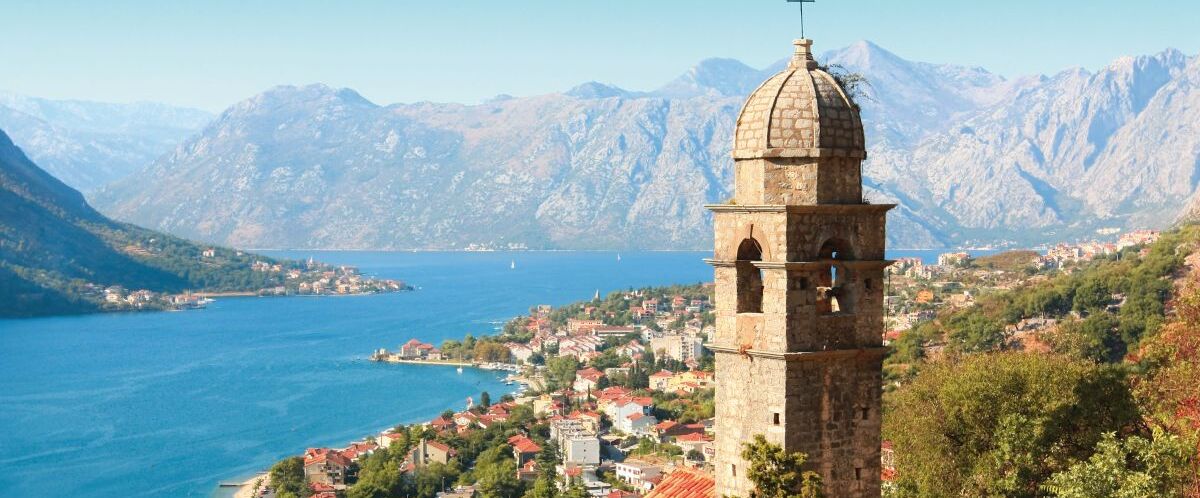 the view over Kotor and its bay and the old fortress